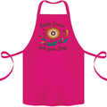 Invite Peace Into Your Day Hippy Love 60's Cotton Apron 100% Organic Pink