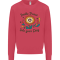 Invite Peace Into Your Day Hippy Love 60's Kids Sweatshirt Jumper Heliconia