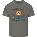 Invite Peace Into Your Day Hippy Love 60's Kids T-Shirt Childrens Charcoal