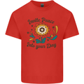 Invite Peace Into Your Day Hippy Love 60's Kids T-Shirt Childrens Red