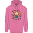 Invite Peace Into Your Day Hippy Love 60's Mens 80% Cotton Hoodie Azelea
