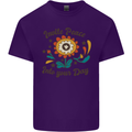 Invite Peace Into Your Day Hippy Love 60's Mens Cotton T-Shirt Tee Top Purple