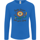 Invite Peace Into Your Day Hippy Love 60's Mens Long Sleeve T-Shirt Royal Blue