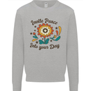 Invite Peace Into Your Day Hippy Love 60's Mens Sweatshirt Jumper Sports Grey