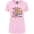 Invite Peace Into Your Day Hippy Love 60's Womens Wider Cut T-Shirt Light Pink
