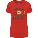 Invite Peace Into Your Day Hippy Love 60's Womens Wider Cut T-Shirt Red