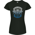 Ireland Speed Junkies Biker Motorcycle Womens Petite Cut T-Shirt Black
