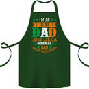 Irish Dad Funny St. Patrick's Day Father's Cotton Apron 100% Organic Forest Green