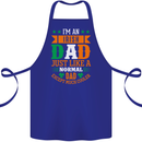 Irish Dad Funny St. Patrick's Day Father's Cotton Apron 100% Organic Royal Blue