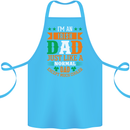 Irish Dad Funny St. Patrick's Day Father's Cotton Apron 100% Organic Turquoise