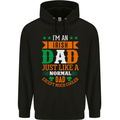 Irish Dad Funny St. Patrick's Day Father's Mens 80% Cotton Hoodie Black