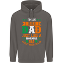Irish Dad Funny St. Patrick's Day Father's Mens 80% Cotton Hoodie Charcoal