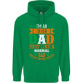 Irish Dad Funny St. Patrick's Day Father's Mens 80% Cotton Hoodie Irish Green