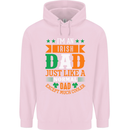 Irish Dad Funny St. Patrick's Day Father's Mens 80% Cotton Hoodie Light Pink