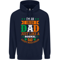 Irish Dad Funny St. Patrick's Day Father's Mens 80% Cotton Hoodie Navy Blue