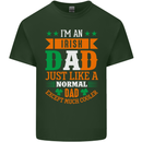 Irish Dad Funny St. Patrick's Day Father's Mens Cotton T-Shirt Tee Top Forest Green