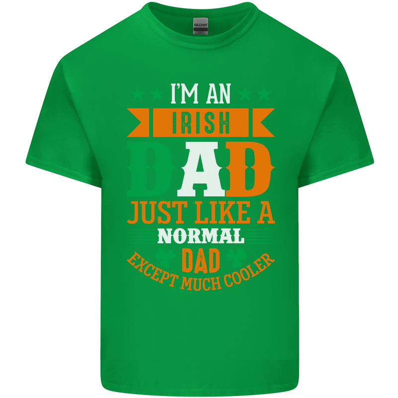 Irish Dad Funny St. Patrick's Day Father's Mens Cotton T-Shirt Tee Top Irish Green