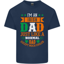 Irish Dad Funny St. Patrick's Day Father's Mens Cotton T-Shirt Tee Top Navy Blue