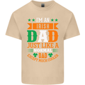 Irish Dad Funny St. Patrick's Day Father's Mens Cotton T-Shirt Tee Top Sand