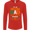 Irish Dad Funny St. Patrick's Day Father's Mens Long Sleeve T-Shirt Red