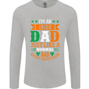Irish Dad Funny St. Patrick's Day Father's Mens Long Sleeve T-Shirt Sports Grey