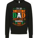 Irish Dad Funny St. Patrick's Day Father's Mens Sweatshirt Jumper Black
