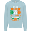 Irish Dad Funny St. Patrick's Day Father's Mens Sweatshirt Jumper Light Blue