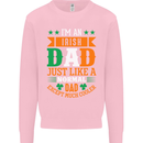 Irish Dad Funny St. Patrick's Day Father's Mens Sweatshirt Jumper Light Pink