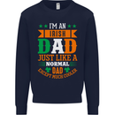 Irish Dad Funny St. Patrick's Day Father's Mens Sweatshirt Jumper Navy Blue