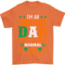 Irish Dad Funny St. Patrick's Day Father's Mens T-Shirt Cotton Gildan Orange