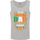Irish Dad Funny St. Patrick's Day Father's Mens Vest Tank Top Sports Grey