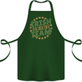 Irish Drinking Team Funny St. Patricks Day Cotton Apron 100% Organic Forest Green