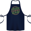 Irish Drinking Team Funny St. Patricks Day Cotton Apron 100% Organic Navy Blue