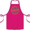Irish Drinking Team Funny St. Patricks Day Cotton Apron 100% Organic Pink