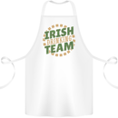Irish Drinking Team Funny St. Patricks Day Cotton Apron 100% Organic White