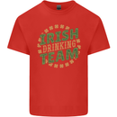Irish Drinking Team Funny St. Patricks Day Kids T-Shirt Childrens Red