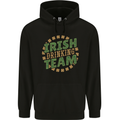 Irish Drinking Team Funny St. Patricks Day Mens 80% Cotton Hoodie Black