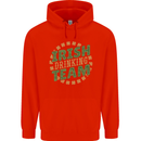 Irish Drinking Team Funny St. Patricks Day Mens 80% Cotton Hoodie Bright Red