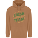 Irish Drinking Team Funny St. Patricks Day Mens 80% Cotton Hoodie Caramel Latte