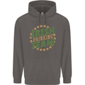 Irish Drinking Team Funny St. Patricks Day Mens 80% Cotton Hoodie Charcoal