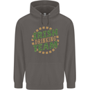 Irish Drinking Team Funny St. Patricks Day Mens 80% Cotton Hoodie Charcoal