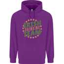 Irish Drinking Team Funny St. Patricks Day Mens 80% Cotton Hoodie Purple
