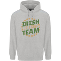 Irish Drinking Team Funny St. Patricks Day Mens 80% Cotton Hoodie Sports Grey