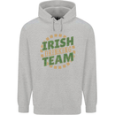 Irish Drinking Team Funny St. Patricks Day Mens 80% Cotton Hoodie Sports Grey