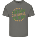 Irish Drinking Team Funny St. Patricks Day Mens Cotton T-Shirt Tee Top Charcoal