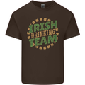 Irish Drinking Team Funny St. Patricks Day Mens Cotton T-Shirt Tee Top Dark Chocolate