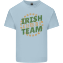 Irish Drinking Team Funny St. Patricks Day Mens Cotton T-Shirt Tee Top Light Blue