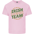 Irish Drinking Team Funny St. Patricks Day Mens Cotton T-Shirt Tee Top Light Pink