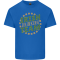 Irish Drinking Team Funny St. Patricks Day Mens Cotton T-Shirt Tee Top Royal Blue