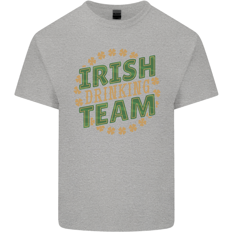 Irish Drinking Team Funny St. Patricks Day Mens Cotton T-Shirt Tee Top Sports Grey
